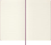 Moleskine Colored Patterned Notebook, Hard Cover, Large (5" x 8.25") Ruled/Lined, Majestic Pink, 240 Pages