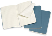 Moleskine Cahier Journal, Pocket, Ruled, Brisk Blue (3.5 x 5.5)