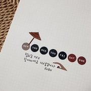 Suatelier Design Days of Week Stickers