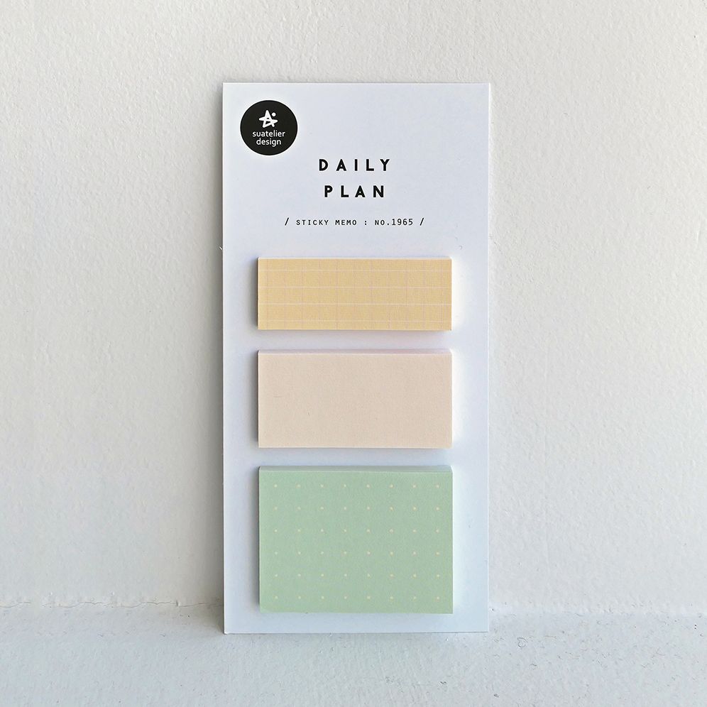 Suatelier Design Subtle Pattern Sticky Notes