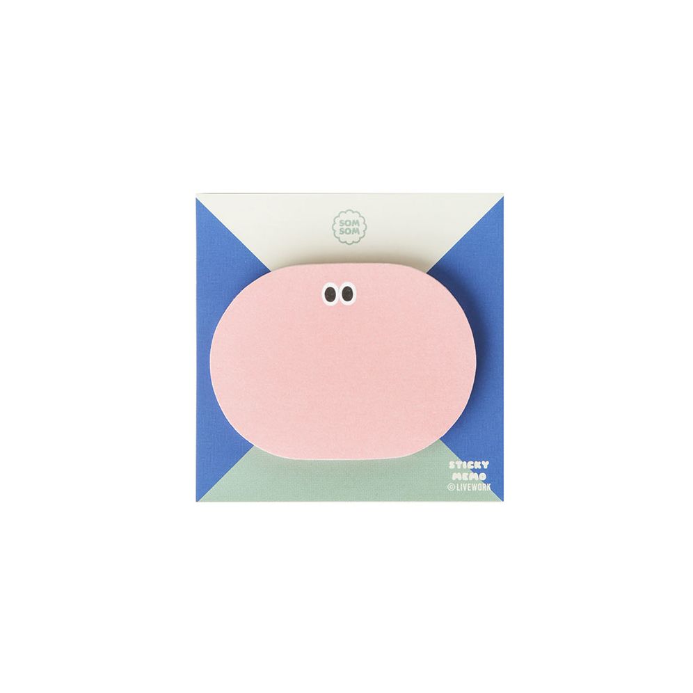 Liveworks Somsom Sticky Memo - ROUND