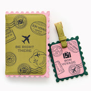 Stamp Luggage Tag and Passport Set