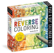 2027 A Year of Reverse Coloring Page-A-Day Calendar