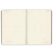 2026-2027 Paper Source Black Leather 12-Month Daily Planner