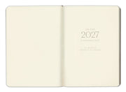 2026-2027 Paper Source Cobalt Blue Leather 18-Month Weekly Pocket Planner