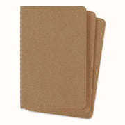 Moleskine Cahier Journal (Set of 3), Pocket, Ruled, Kraft Brown, Soft Cover (3.5 x 5.5): set of 3 Ruled Journals