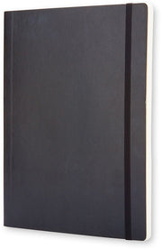 Moleskine Classic Notebook, Extra Large, Squared, Black, Soft Cover (7.5 x 10)